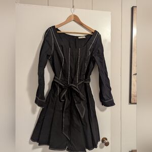 eShakti Zappelle Black Long-sleeved Dress EUC